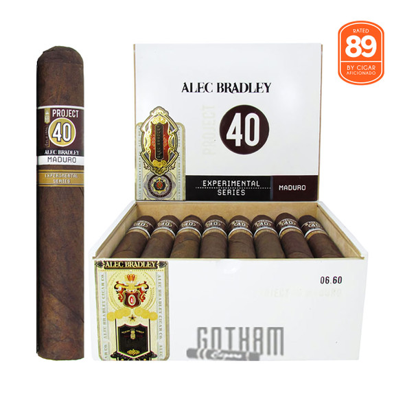 Alec Bradley Project 40 Gordo Maduro open box and stick