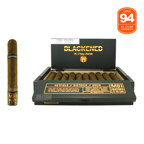 Blackened M81 Robusto Open Box and Stick