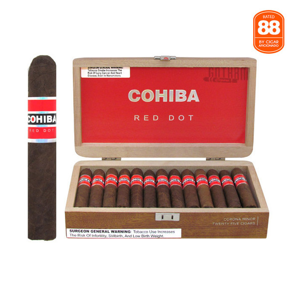 Cohiba Red Dot Corona Minor Open box and stick