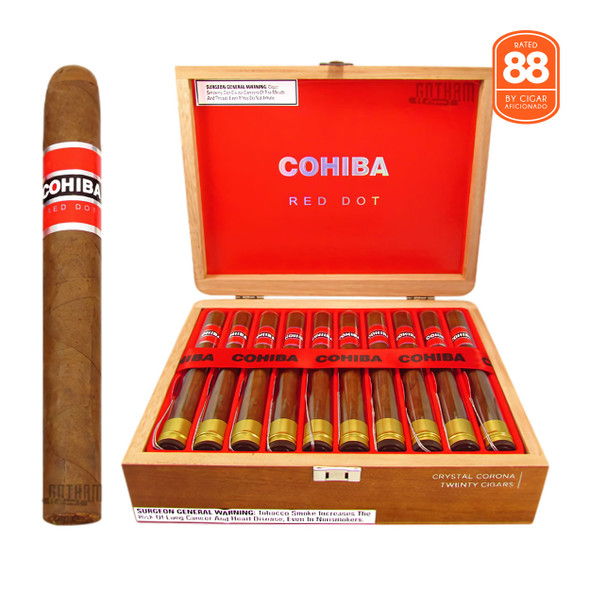 Cohiba Crystal Red Dot Corona Open Box and Stick