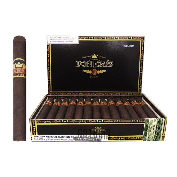 Don Tomas Maduro Robusto open box and stick