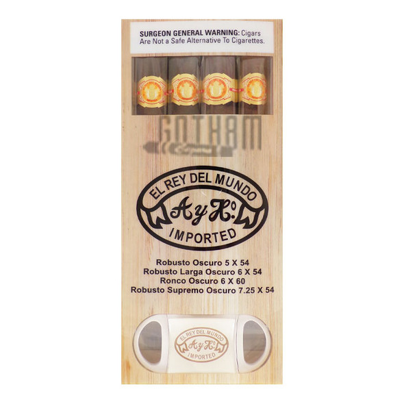 El Rey Del Mundo 4 Cigars With Cutter Holiday Sampler box
