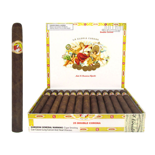 La Gloria Cubana Double Corona Natural open box and stick