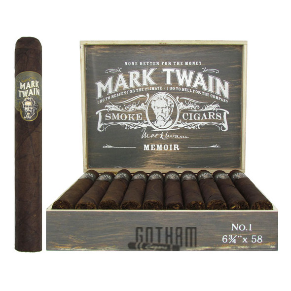 Mark Twain Memoir No. 1 Open box and stick