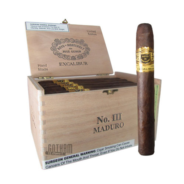 Hoyo de Monterrey Excalibur No. III Maduro Box & Stick