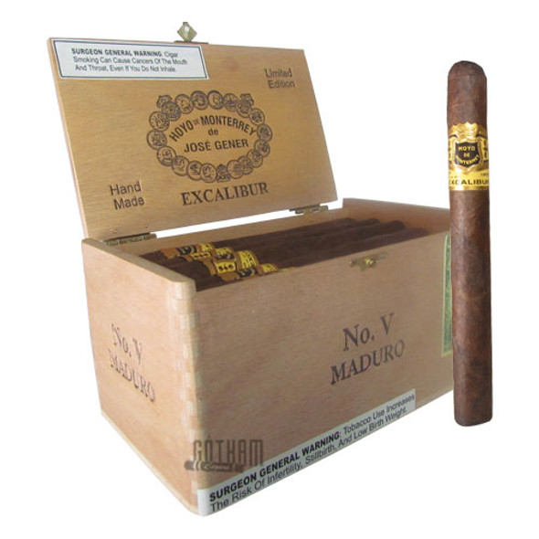Hoyo de Monterrey Excalibur No. V Maduro Box & Stick