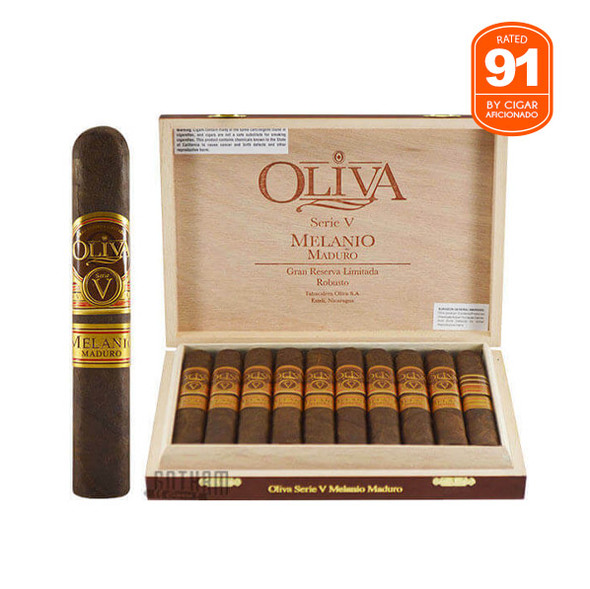 Oliva Serie V Melanio Robusto Maduro Open box and stick