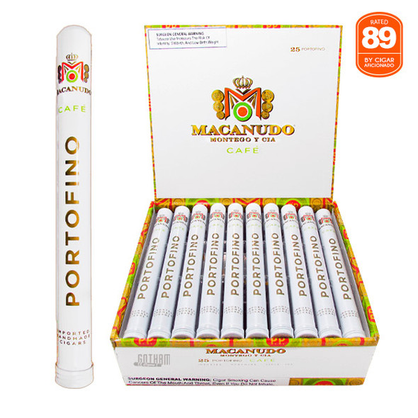 Macanudo Portofino open box and stick