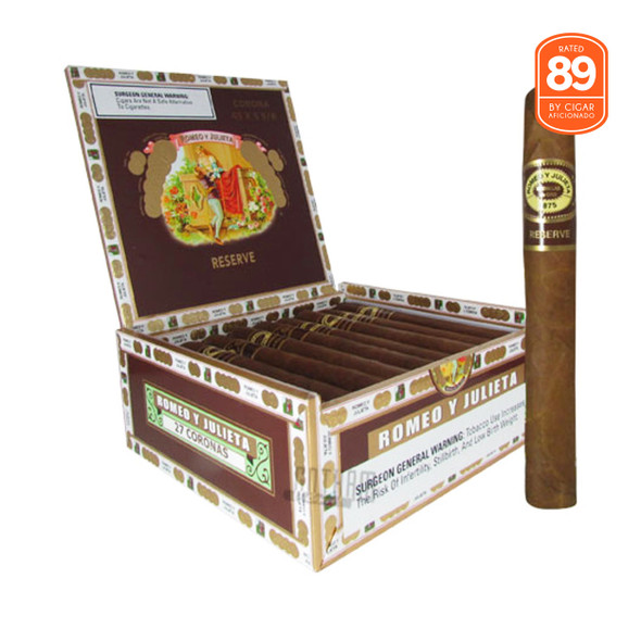 Romeo Y Julieta Reserve Corona open box and stick