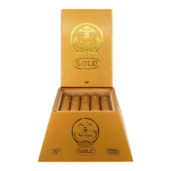 5 Vegas Gold Toro Open box