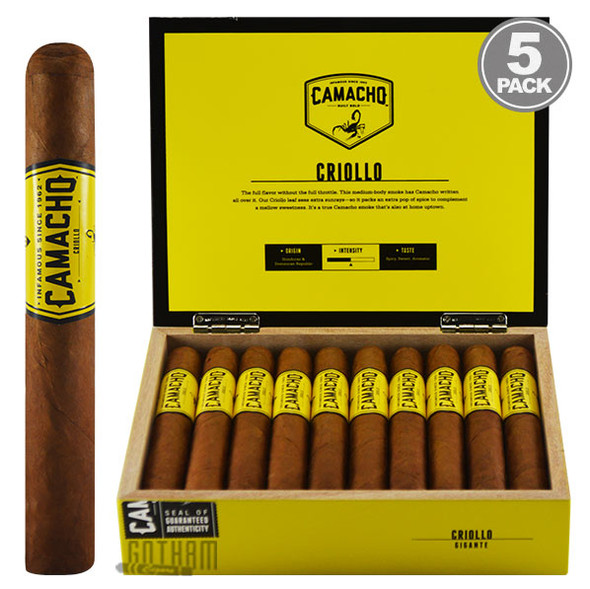Camacho Criollo Gigante Box & 5PACK