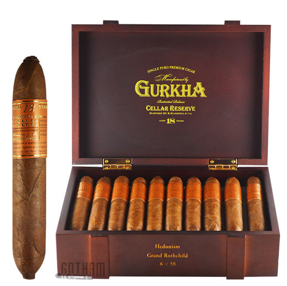 Gurkha Cellar Reserve 18 Year Edicion Especial Hedonism box & stick