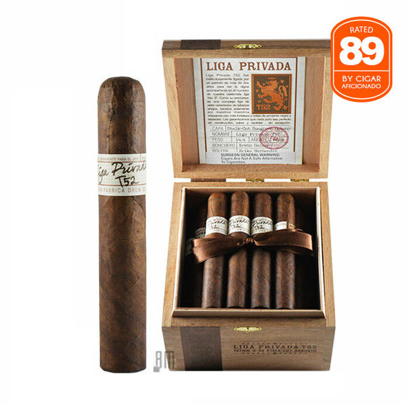 Liga Privada T52 Robusto open box and stick