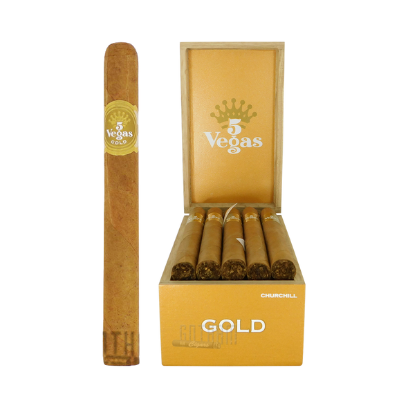 5 Vegas Gold Churchill Box and Stick