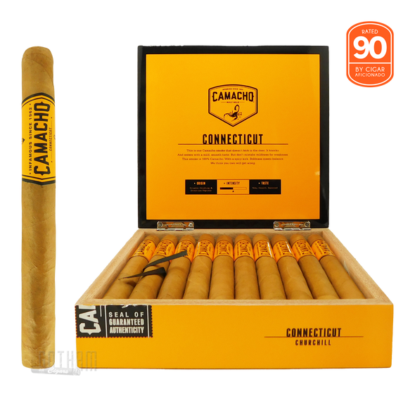 Camacho Connecticut Churchill Box & Stick