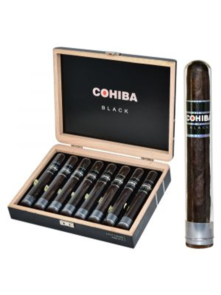 Cohiba Black Robusto Crystal Open box and Stick