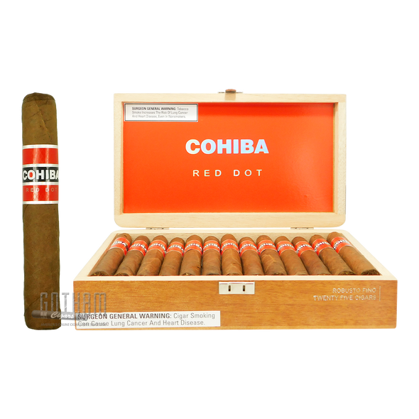 Cohiba Red Dot Robusto Fino Open Box and Stick
