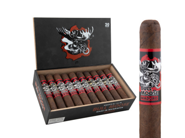 Chillin Moose Bull Moose Maduro Gigante Box and Stick