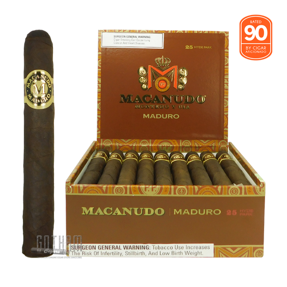 Macanudo Maduro Hyde Park Open Box and Stick