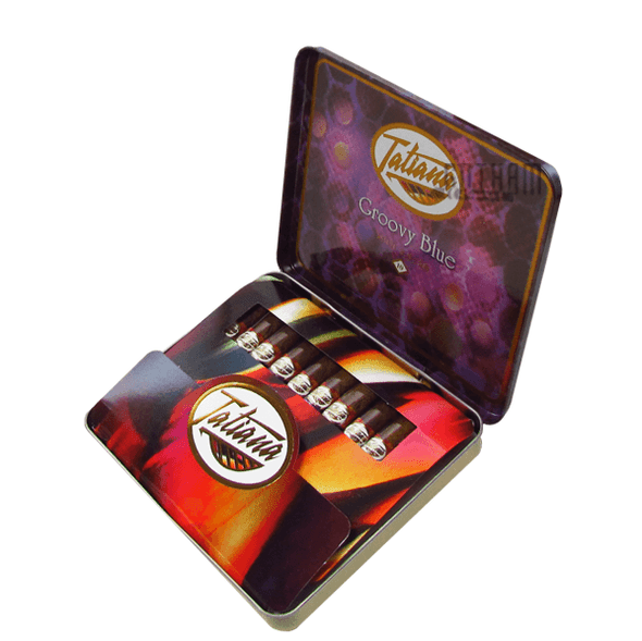 Tatiana Mini Tins Groovy Blue Pack Open